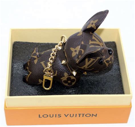 louis vuitton french bulldog keychain|authentic Louis Vuitton keychain.